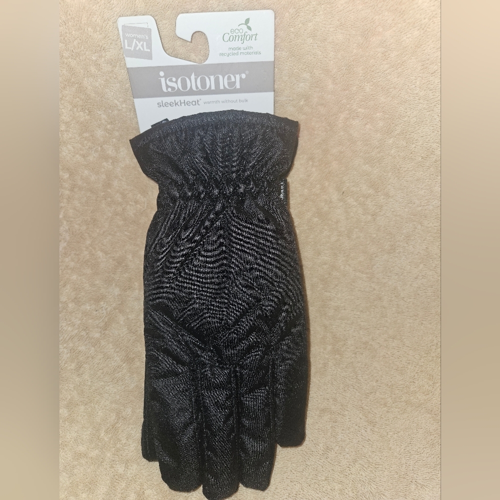 New Isotoner Sleek Heat Women's Gloves sm med